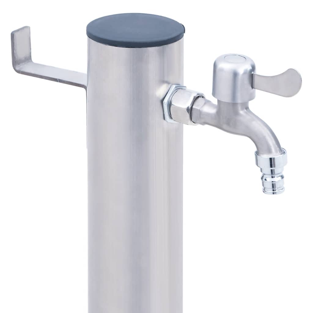 Garden Water Column  Stainless Steel Round