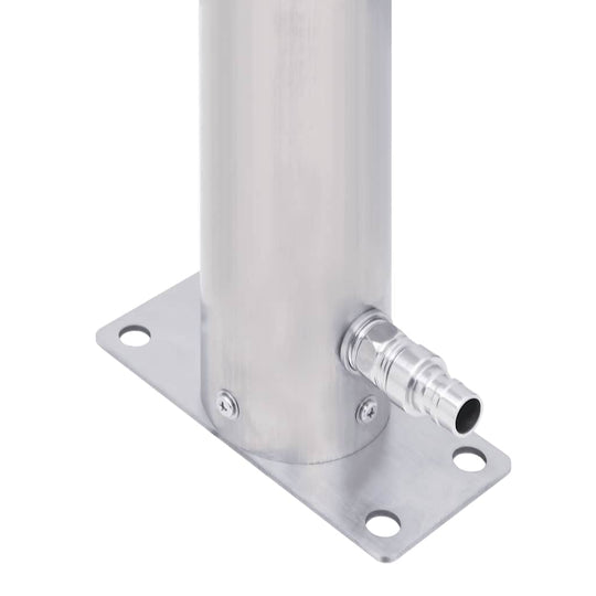 Garden Water Column  Stainless Steel Round