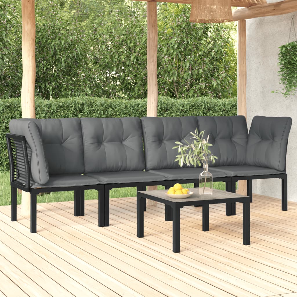 7 Piece Garden Lounge Set and Grey Poly Rattan , Furniture -> Outdoor Furniture -> Outdoor Furniture Sets , Durable,eligant,Furniture -,Home & Garden -,Modern Design,new-305021,Outdoor Furniture -,Outdoor Furniture Sets