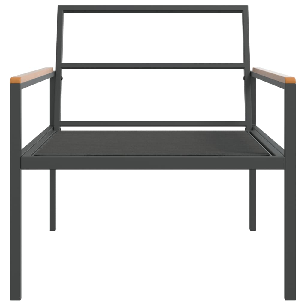 Garden Lounge Set 4 Piece with Cushions  Steel