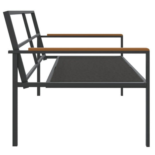 Garden Lounge Set 4 Piece with Cushions  Steel