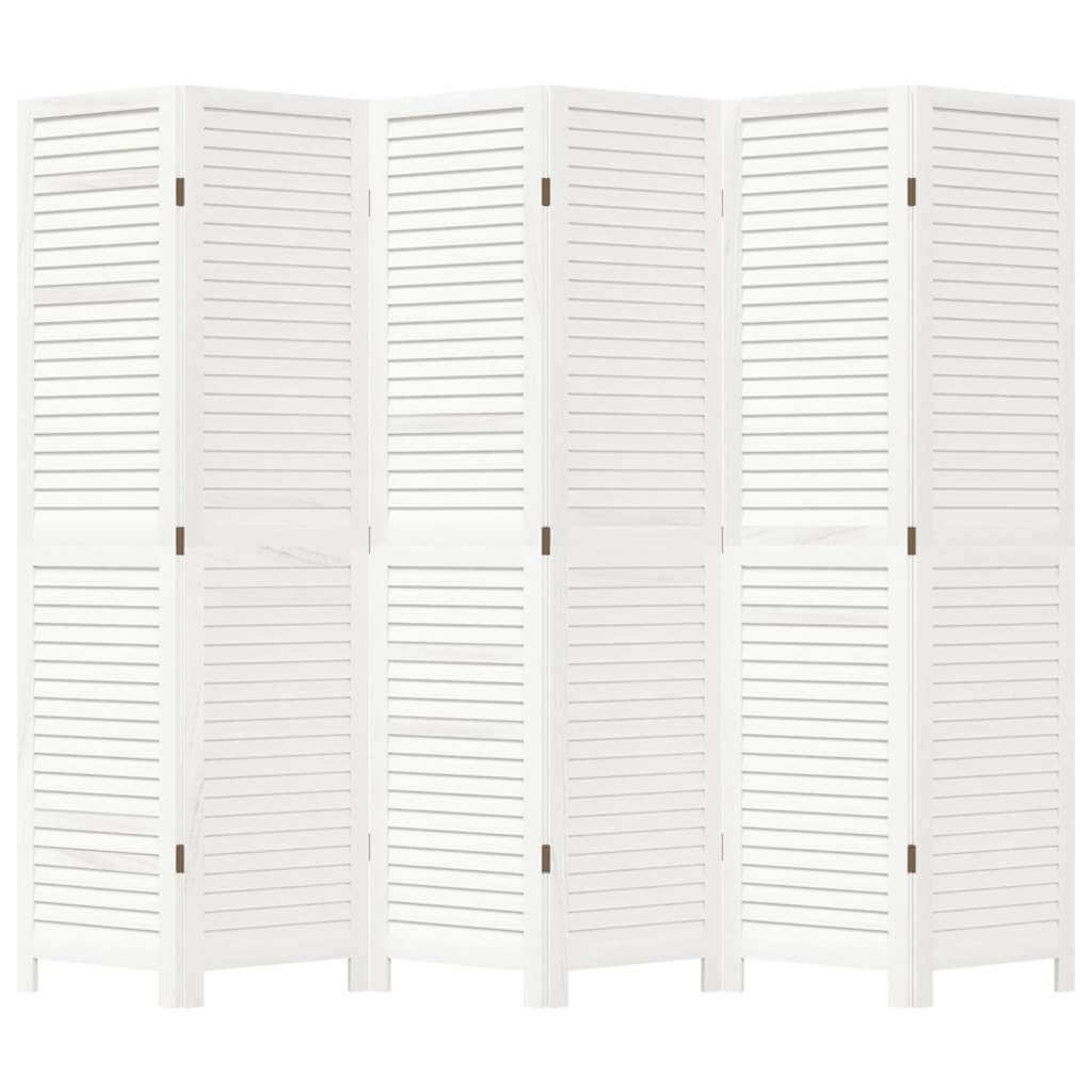  Panel Room Divider 6  Solid Wood Paulownia