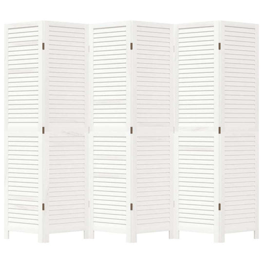  Panel Room Divider 6  Solid Wood Paulownia