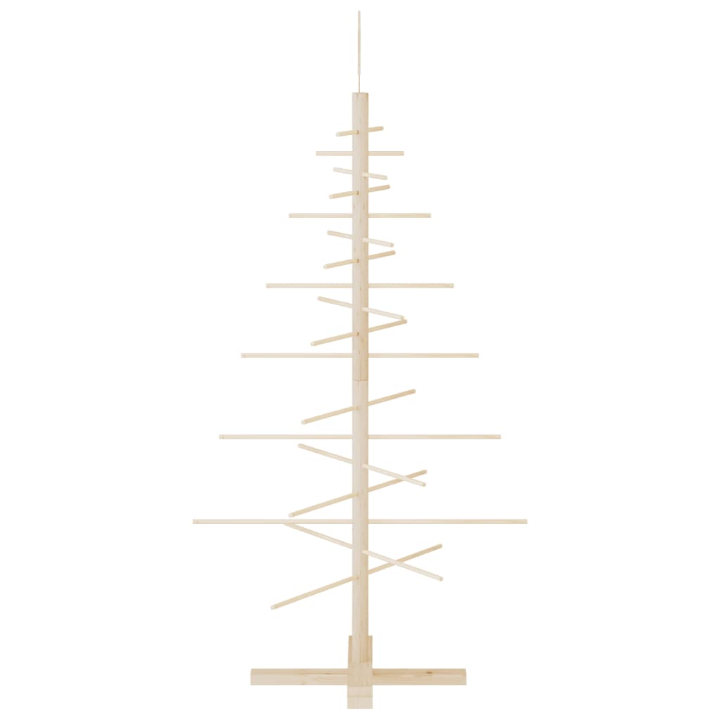Wooden Christmas Tree for Decoration  Solid Wood Pine, featuring a minimalist design with solid pine branches and base.