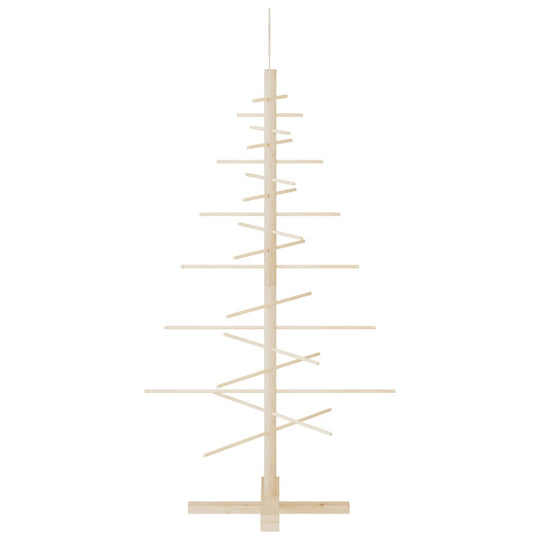 Wooden Christmas Tree for Decoration  Solid Wood Pine, featuring a minimalist design with solid pine branches and base.