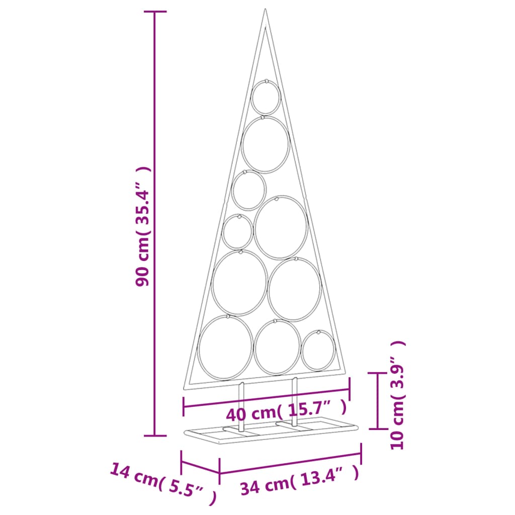 Metal Christmas Tree for Decoration