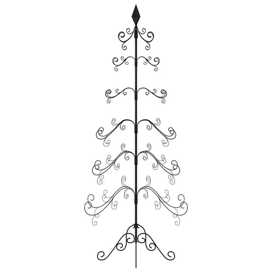 Metal Christmas Tree for Decoration with ornate design ideal for DIY projects, featuring scroll details perfect for home holiday displays.