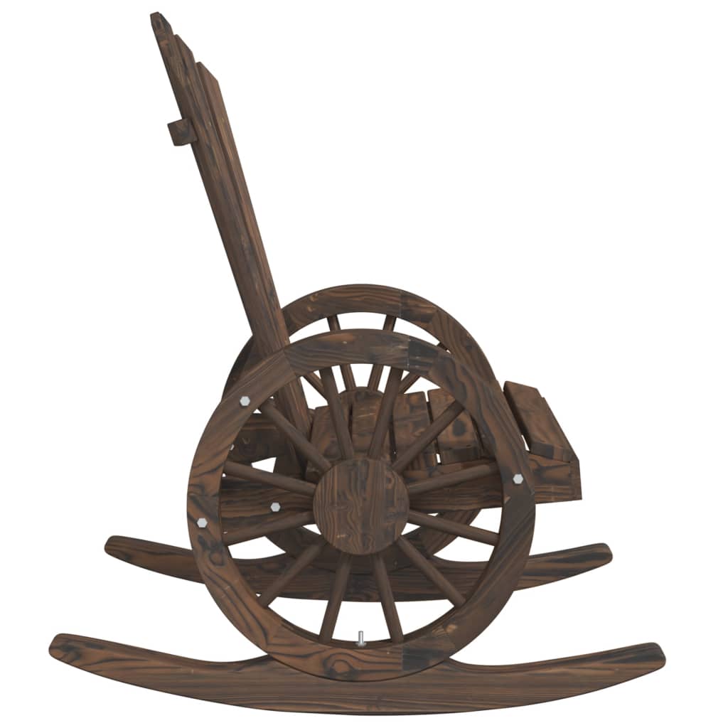 طقم جلوس حديقة مكون من قطعتين من خشب التنوب الصلب