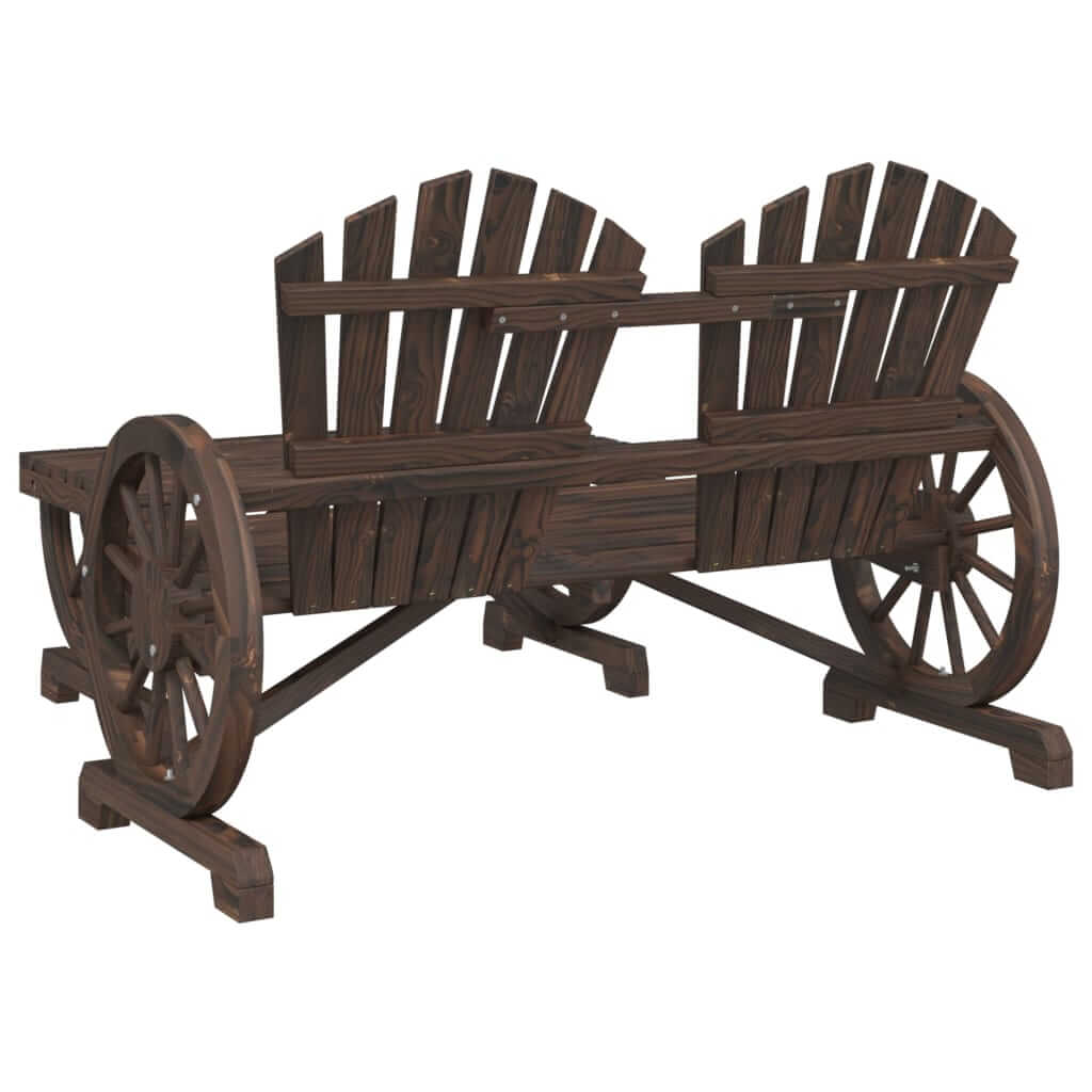 طقم جلوس حديقة مكون من 4 قطع من خشب التنوب الصلب