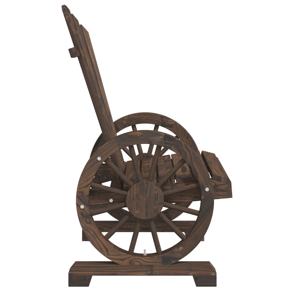 طقم جلوس حديقة مكون من 4 قطع من خشب التنوب الصلب