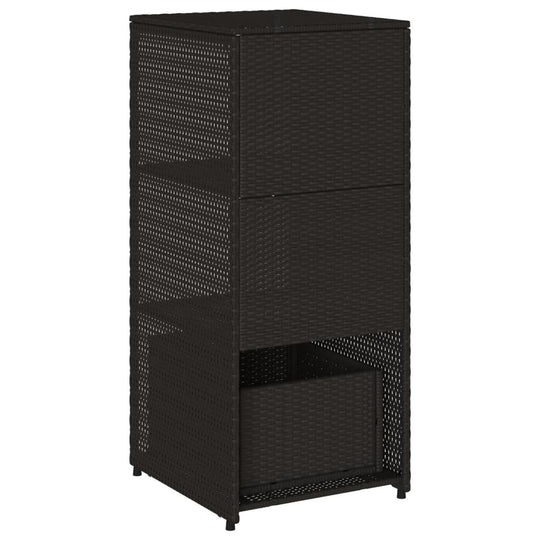 Garden Storage Cabinet 50x55x115 cm Poly Rattan , Furniture -> Outdoor Furniture -> Outdoor Storage Boxes , Durable,eligant,Furniture -,Home & Garden -,Modern Design,new-305021,Outdoor Furniture -,Outdoor Storage Boxes