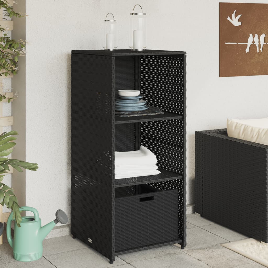 Garden Storage Cabinet 50x55x115 cm Poly Rattan , Furniture -> Outdoor Furniture -> Outdoor Storage Boxes , Durable,eligant,Furniture -,Home & Garden -,Modern Design,new-305021,Outdoor Furniture -,Outdoor Storage Boxes