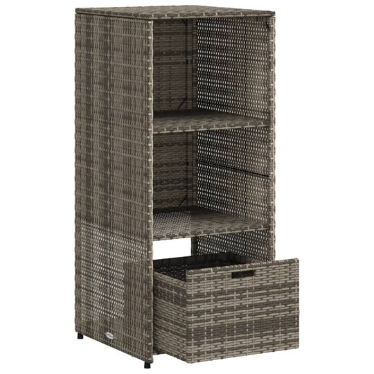 Garden Storage Cabinet 50x55x115 cm Poly Rattan , storage cabinet , eligant,Furniture -,Home & Garden -,Modern Design,new-305021,Outdoor Furniture -,Outdoor Storage Boxes