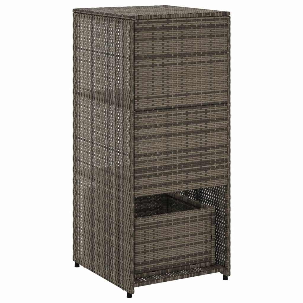 Garden Storage Cabinet 50x55x115 cm Poly Rattan , storage cabinet , eligant,Furniture -,Home & Garden -,Modern Design,new-305021,Outdoor Furniture -,Outdoor Storage Boxes