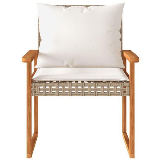 Garden Lounge 4 Piece Set with Cushions Mix  Poly Rattan