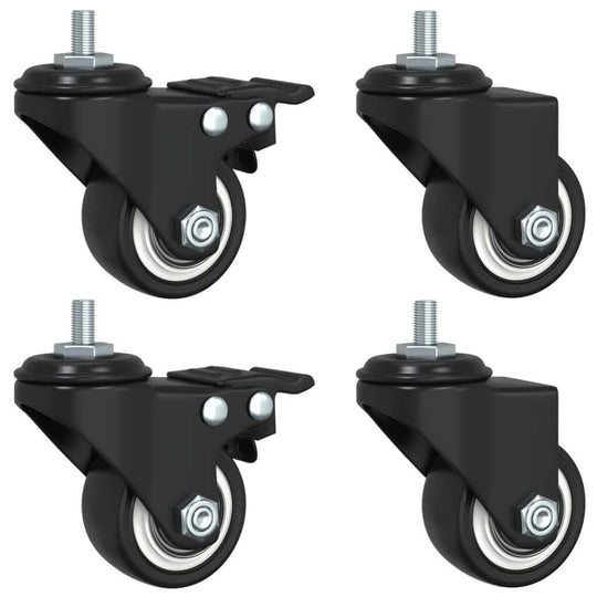 Caster Wheels 4 pcs  35 mm Iron