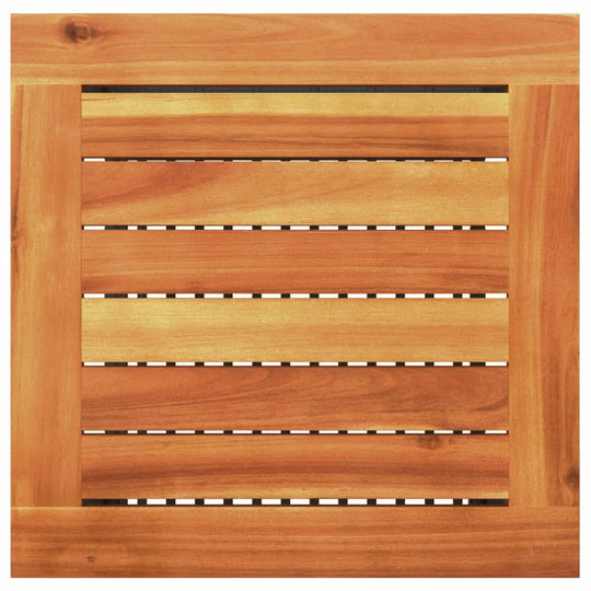 Garden Table  40x40x42 cm Poly Rattan Acacia Wood