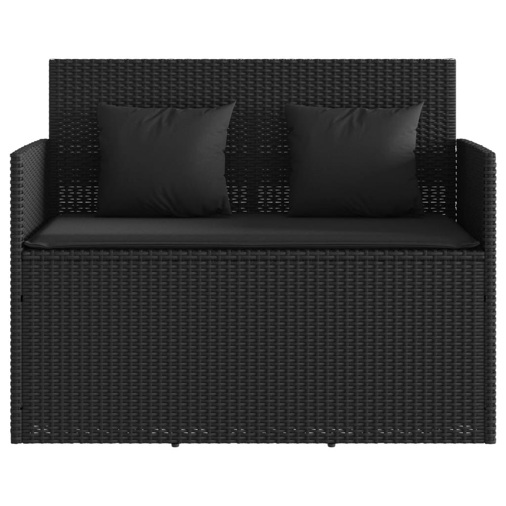 Garden Bench with Cushions Poly Rattan , Furniture -> Outdoor Furniture -> Outdoor Seating -> Outdoor Benches , Durable,eligant,Furniture -,Home & Garden -,Modern Design,new-305021,Outdoor Benches,Outdoor Furniture -,Outdoor Seating -