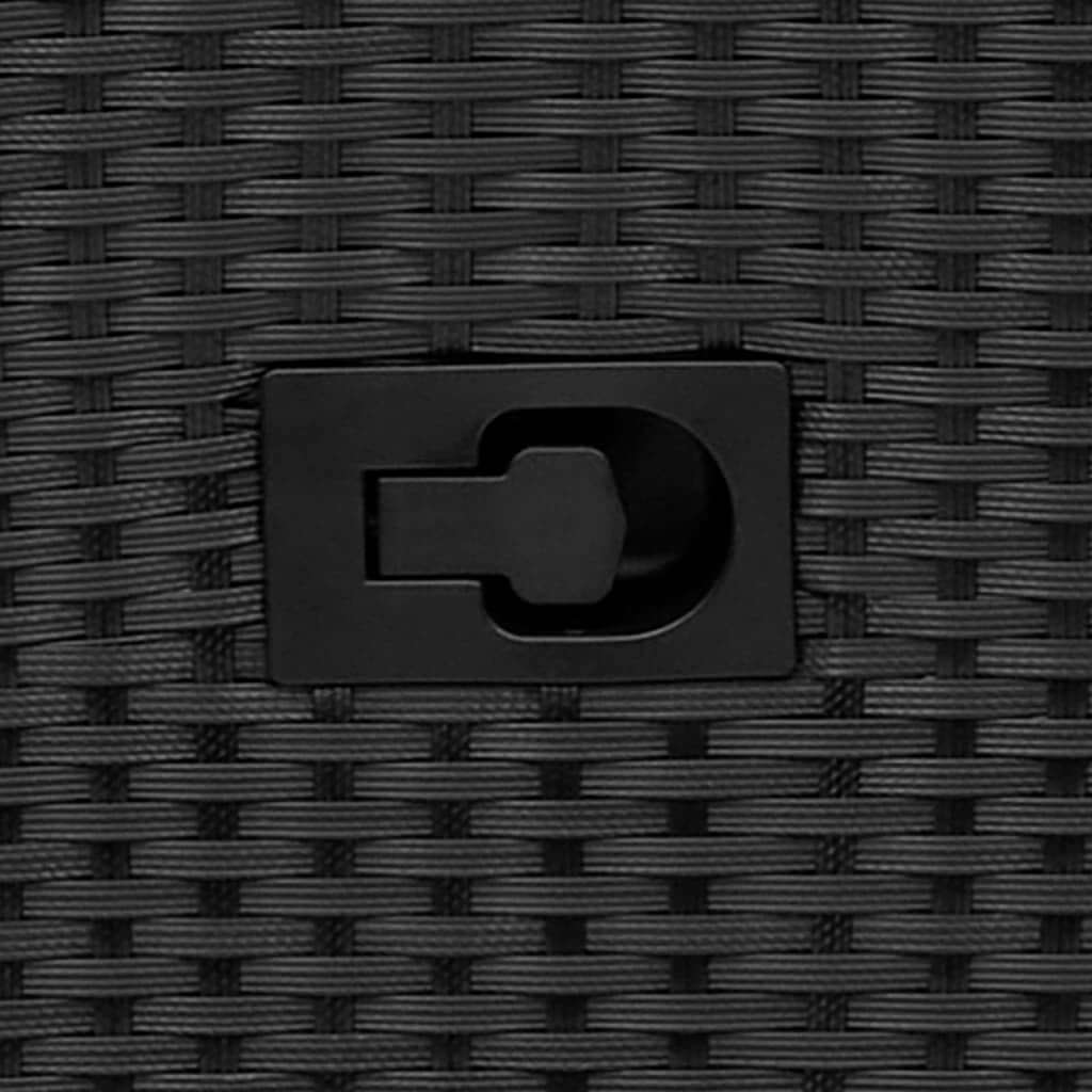 Reclining Garden Chairs 2 pcs with Cushions  Poly Rattan