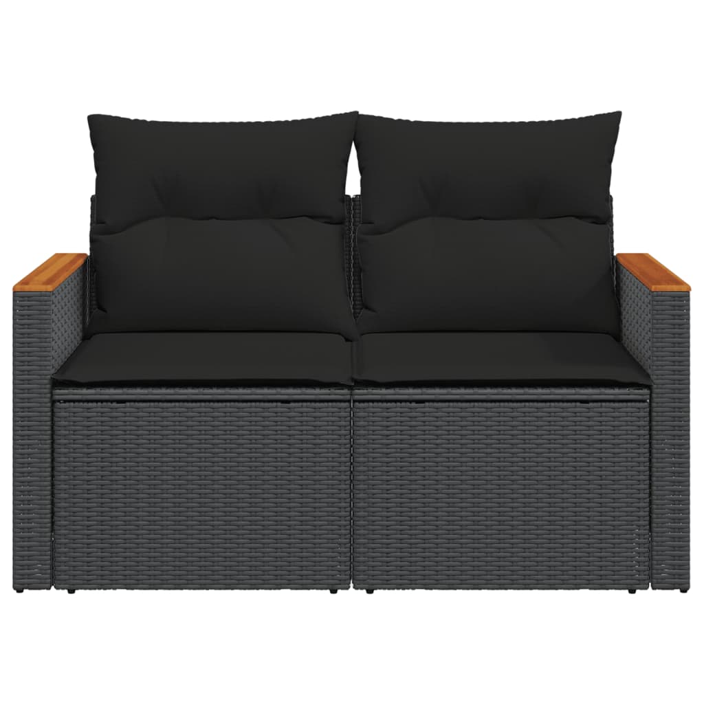 2-Seater Garden Sofa with Cushions – Poly Rattan Dubai featuring comfortable cushions and sturdy design.