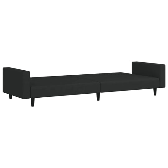 VidaXL 2-Seater Sofa Bed with Two Pillows Dark  Velvet