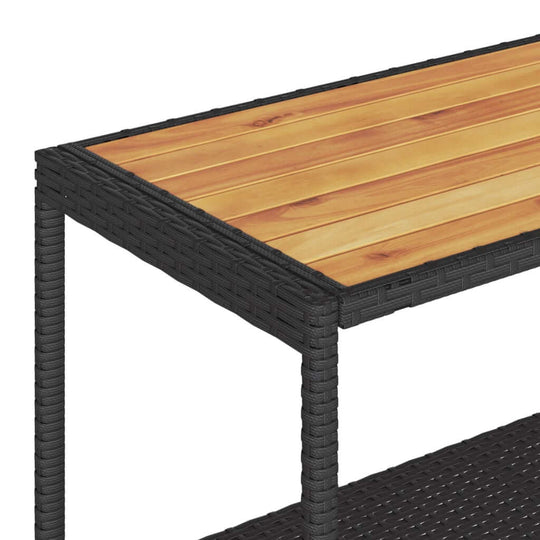 عربة بار مكونة من 3 طبقات من الروطان والخشب الصلب من خشب السنط