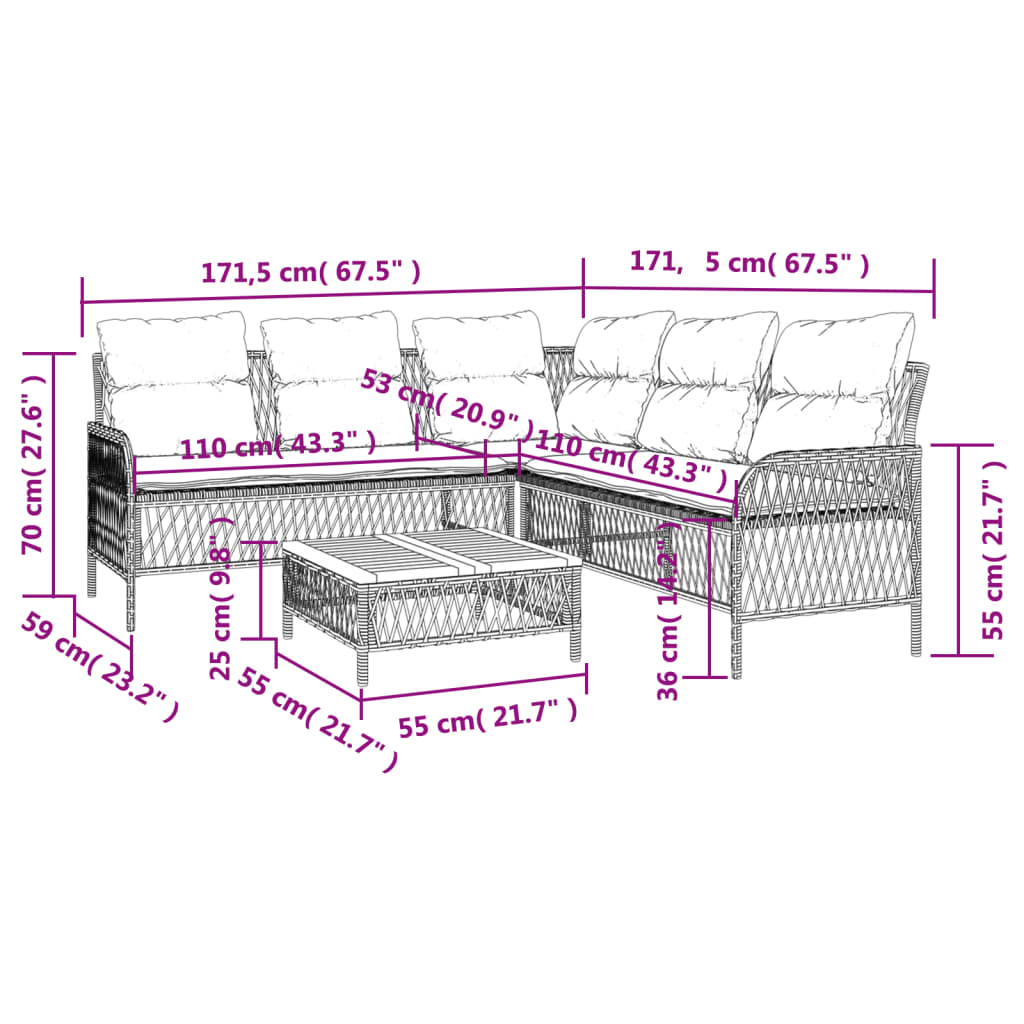 2 Piece Garden Sofa Set with Cushions Poly Rattan , Furniture -> Outdoor Furniture -> Outdoor Furniture Sets , Durable,eligant,Furniture -,Home & Garden -,Modern Design,new-305021,Outdoor Furniture -,Outdoor Furniture Sets