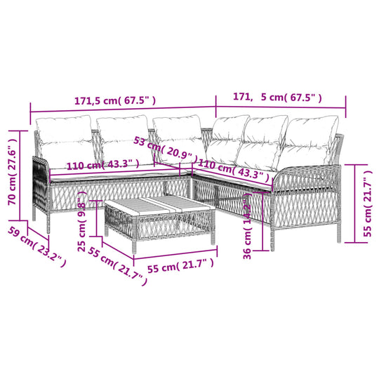 2 Piece Garden Sofa Set with Cushions Poly Rattan , Furniture -> Outdoor Furniture -> Outdoor Furniture Sets , Durable,eligant,Furniture -,Home & Garden -,Modern Design,new-305021,Outdoor Furniture -,Outdoor Furniture Sets