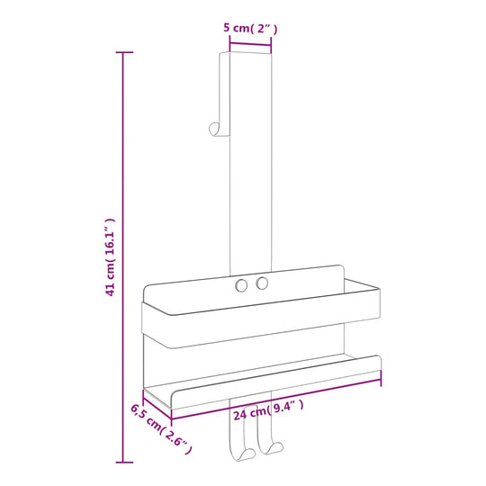 Hanging Shower Caddy Matt Brushed 304 Stainless Steel , Furniture -> Shelving , Durable,eligant,Furniture -,Home & Garden -,Modern Design,new-305021,Shelving