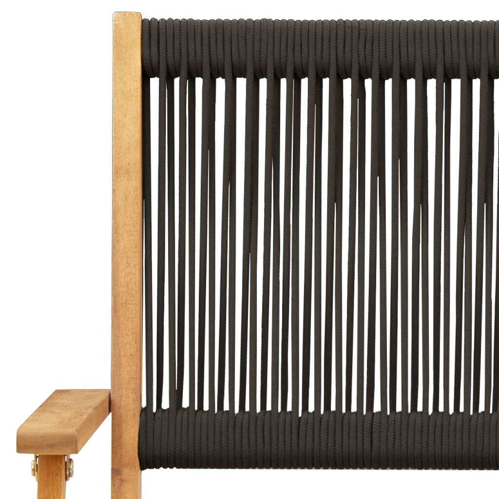 4 كراسي حديقة قابلة للطي من خشب الأكاسيا الصلب