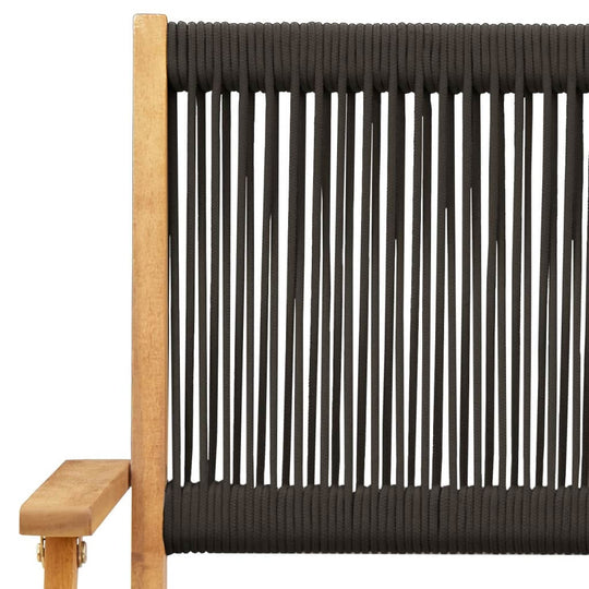 4 كراسي حديقة قابلة للطي من خشب الأكاسيا الصلب