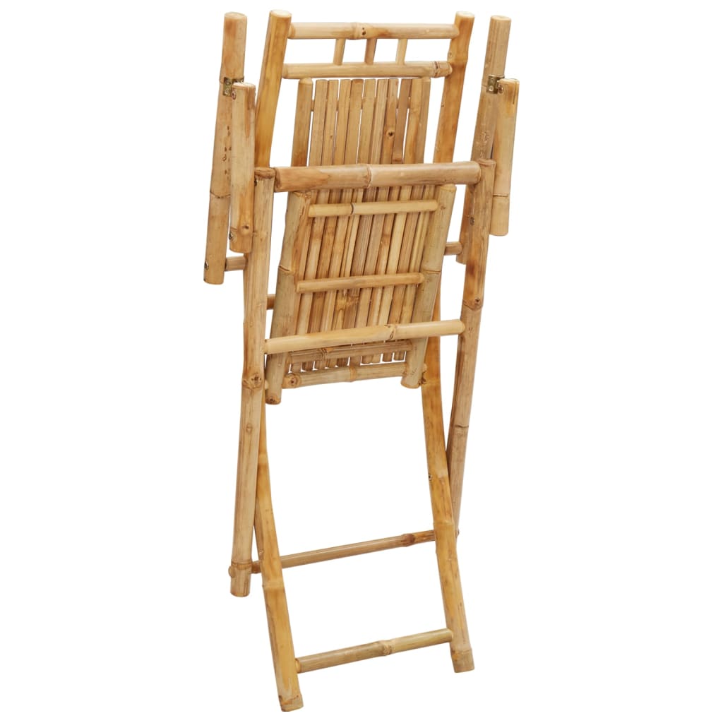 Folding bamboo garden chair, easy to store outdoor furniture for patios and gardens. Elegant and durable design.