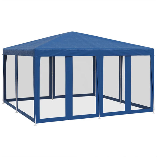Party Tent with 8 Mesh Sidewalls  4x4 m HDPE