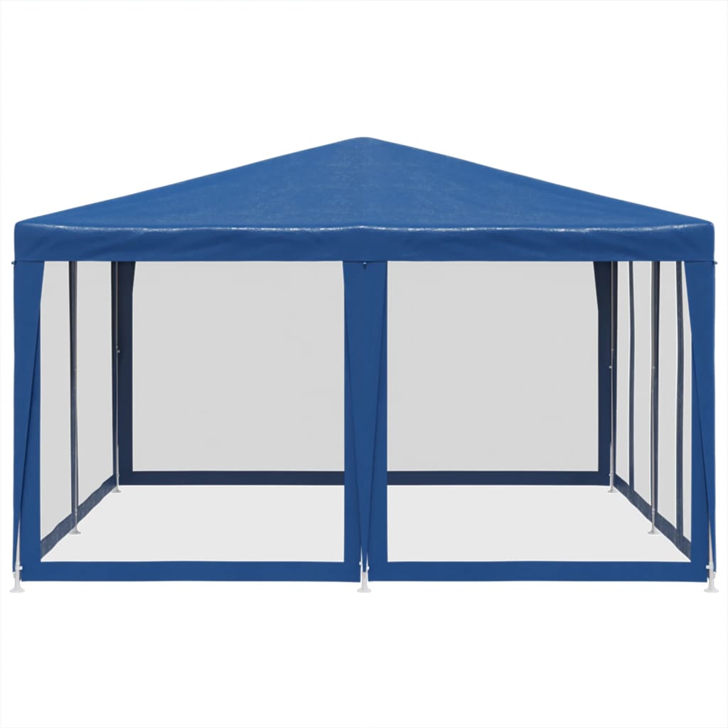 Party Tent with 8 Mesh Sidewalls  4x4 m HDPE