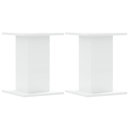 Plant Stands 2 pcs 30x30x40 cm Engineered Wood showcasing stability and durability with widened top surface.