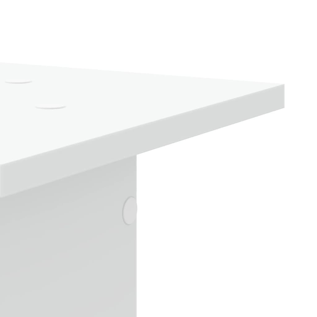 Close-up of Plant Stands 2 pcs 30x30x40 cm Engineered Wood showing smooth and durable edge