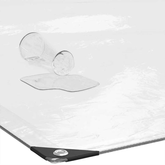 Clear Tarpaulin with Eyelets 2x2 m Polyethylene