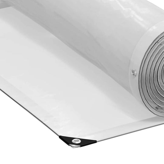 Clear Tarpaulin with Eyelets 2x2 m Polyethylene