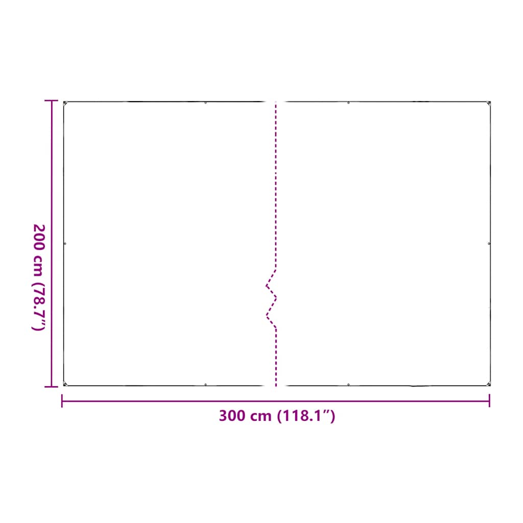Clear Tarpaulin with Eyelets 2x3 m PVC