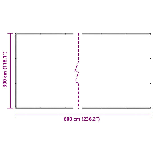 Clear Tarpaulin with Eyelets 3x6 m PVC