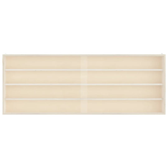 Wooden Collector's Display Case with Doors 100x8.5x37cm