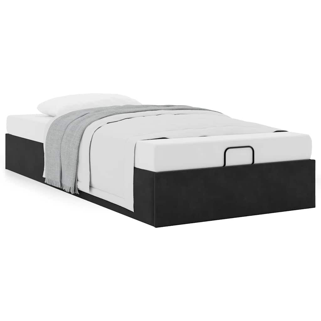 Ottoman Bed Frame No Mattress  90x200 cm Velvet
