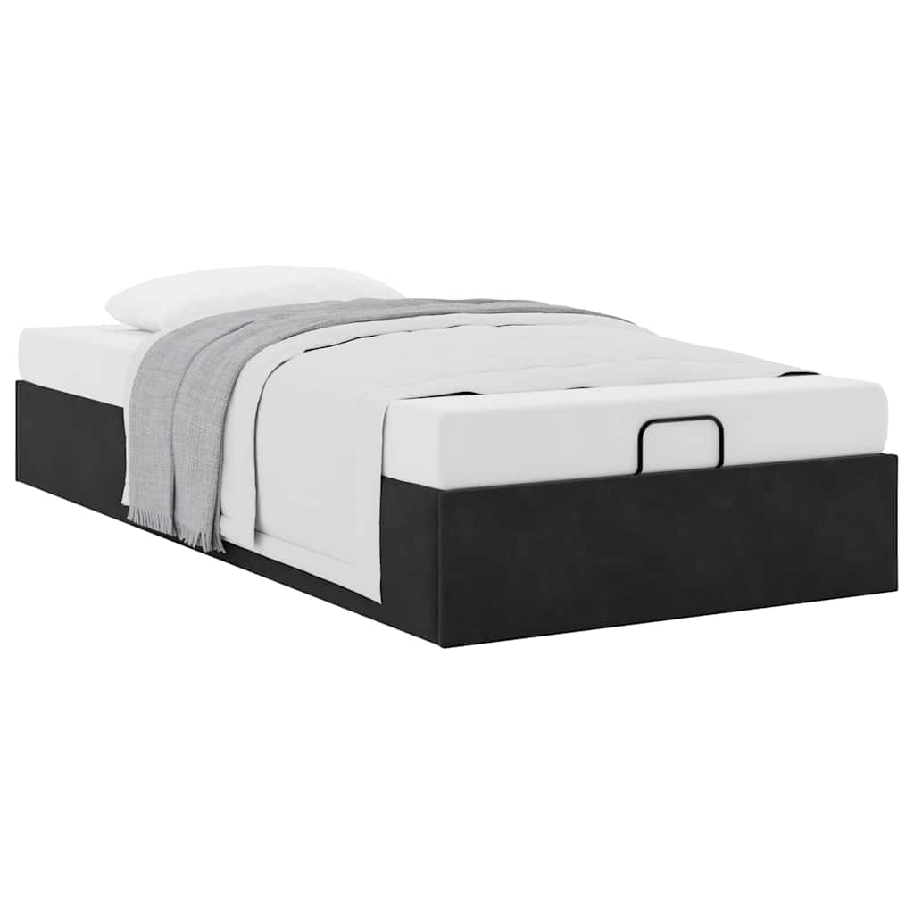 Ottoman Bed Frame No Mattress  90x200 cm Velvet