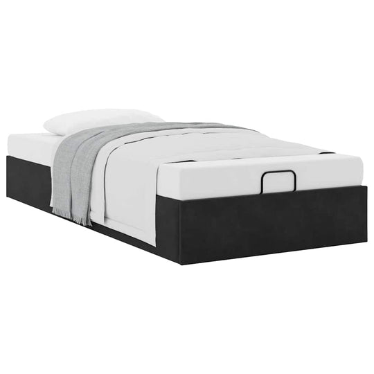 Ottoman Bed Frame No Mattress  90x200 cm Velvet