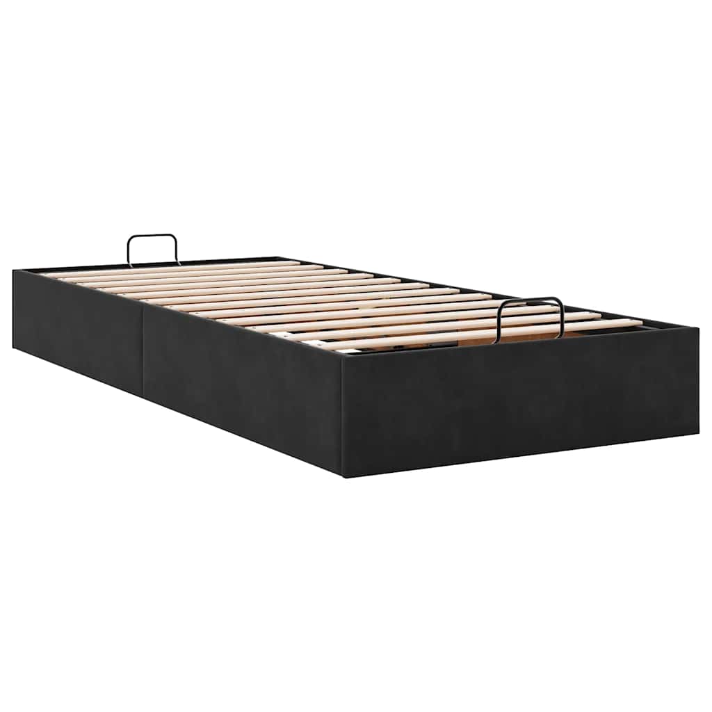 Ottoman Bed Frame No Mattress  90x200 cm Velvet