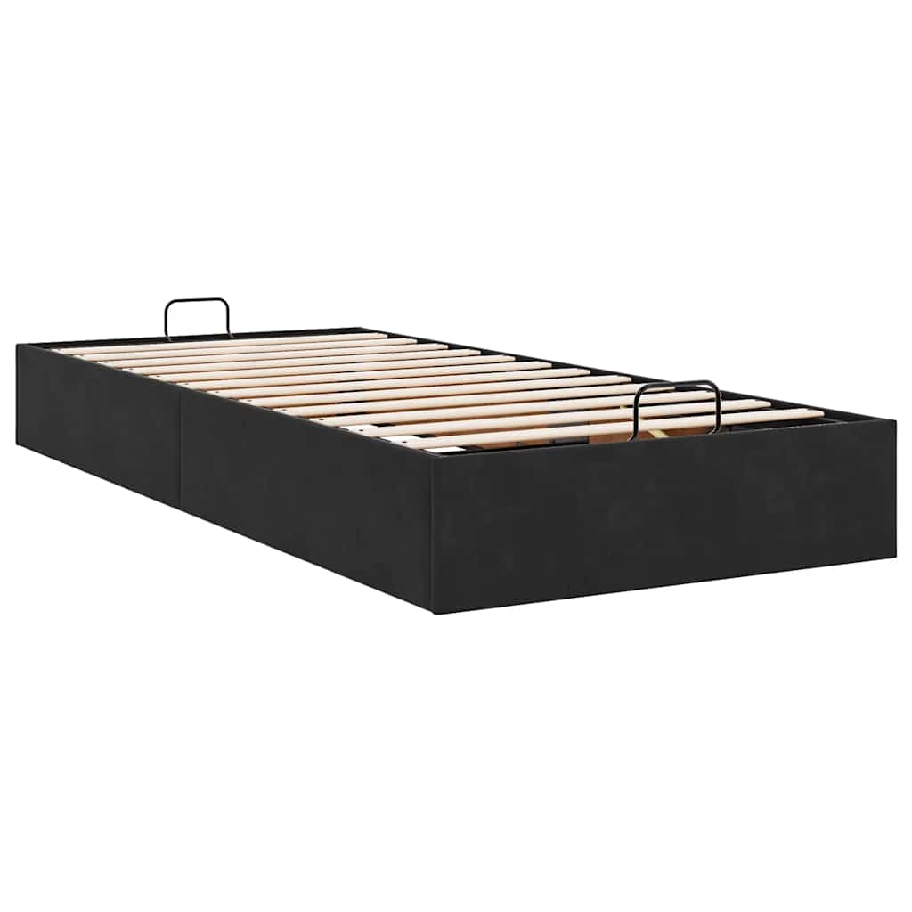 Ottoman Bed Frame No Mattress  90x200 cm Velvet