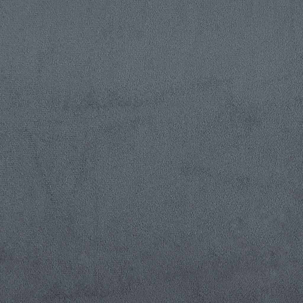 VidaXL Ottoman Bed Frame No Mattress Dark Grey 180x200 cm Super King Velvet