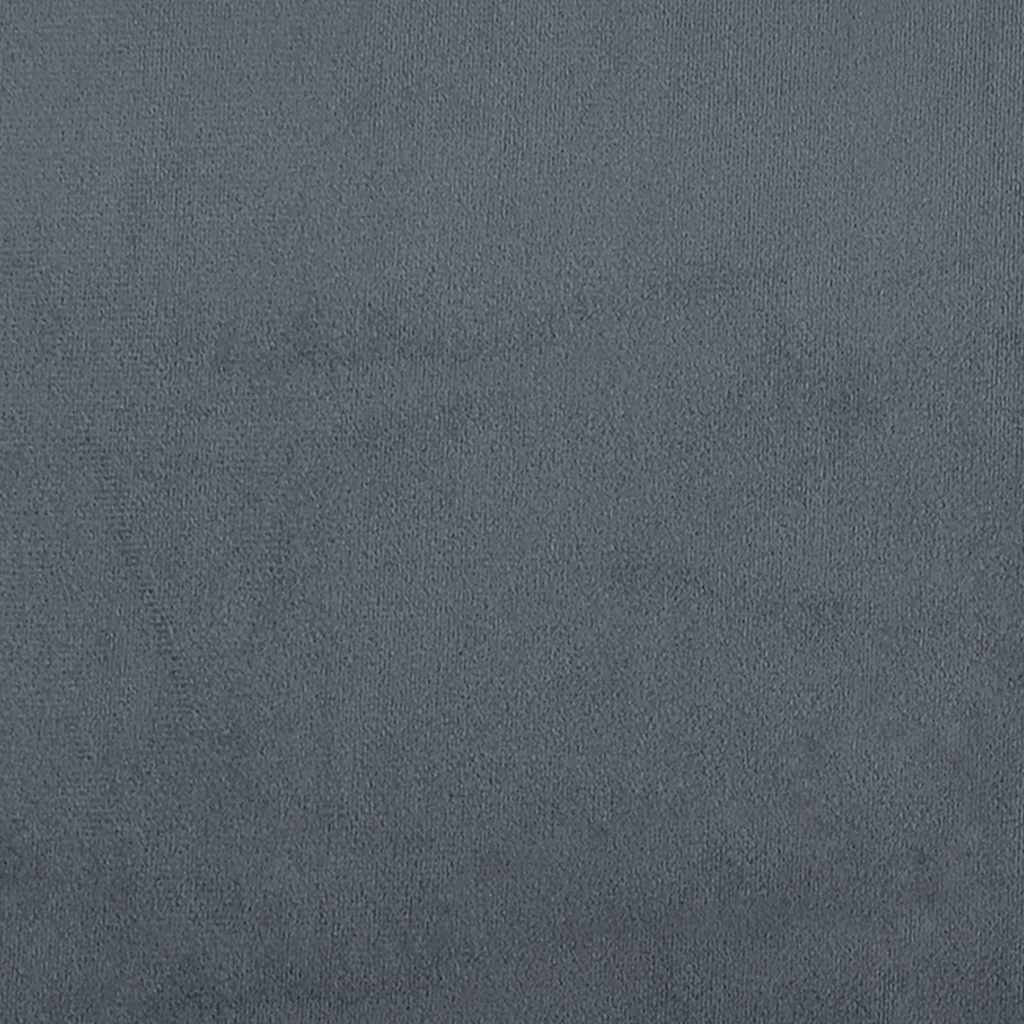 Dark grey velvet fabric texture, soft and smooth surface for furniture upholstery and home decor.