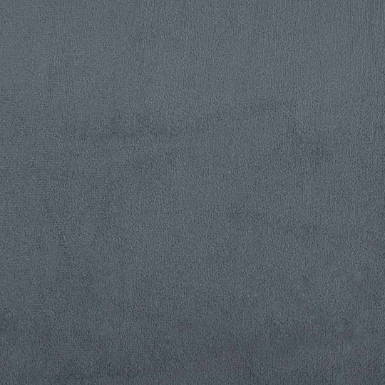 Dark grey velvet fabric texture, soft and smooth surface for furniture upholstery and home decor.