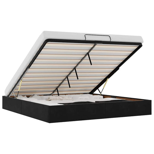 Ottoman Bed Frame No Mattress  200x200 cm Velvet